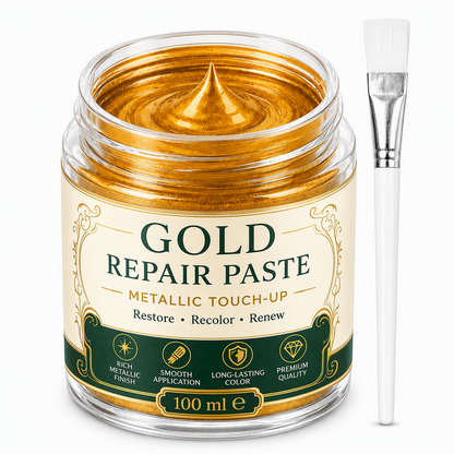 🔥 Black Friday Special Offers🔥Gold Metallic Refinishing Repair Paste with Brush